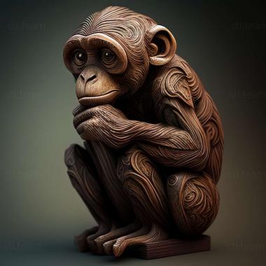 3D model monkey (STL)